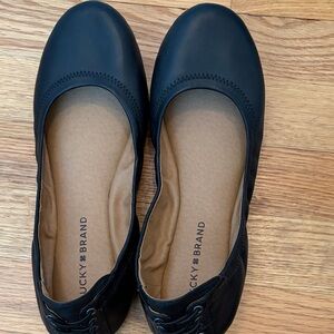 Lucky Brand Women's Dark Blue Ballet Flats